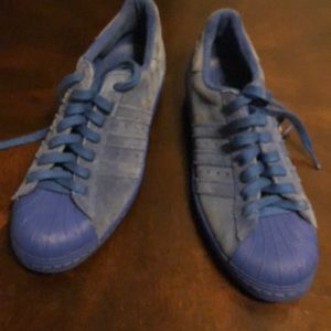 mens blue suede adidas paris edition shoes size 9